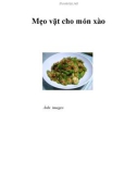 Mẹo vặt cho món xào