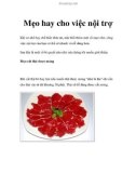 Mẹo hay cho việc nội trợ