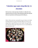 Valentine ngọt ngào cùng dâu tây và chocolate