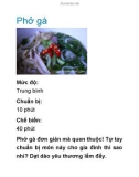 Phở gà