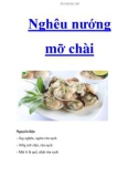 Nghêu nướng mỡ chài