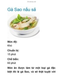 Gà Sao nấu sả