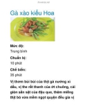 Gà xào kiểu Hoa