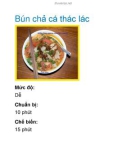 Bún chả cá thác lác