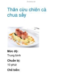 Thăn cừu chiên cà chua sấy