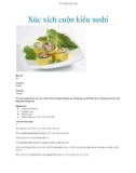 Xúc xích cuộn kiểu sushi