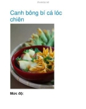 Canh bông bí cá lóc chiên