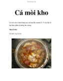 Cá mòi kho