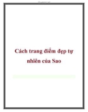 Cách trang điểm đẹp tự nhiên của Sao