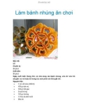 Làm bánh nhúng ăn chơi