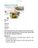 Salad với trái cây