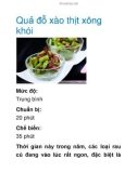 Quả đỗ xào thịt xông khói