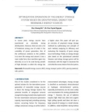 Optimization operation of the energy storage system based on gravitational energy for renewable energy sources