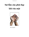 Sai lầm của phái đẹp khi rửa mặt