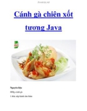 Cánh gà chiên xốt tương Java