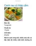 Canh rau củ thập cẩm