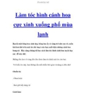 Làm tóc hình cánh hoa cực xinh xuống phố mùa lạnh