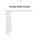 Tự làm bánh su kem