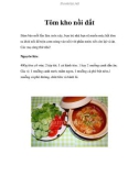 Tôm kho nồi đất