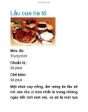 Lẩu cua tía tô