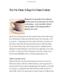 Trẻ Và Thức Uống Có Chứa Cafein