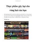 Thực phẩm gây hại cho vòng hai của bạn