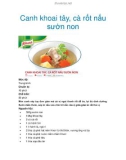 Canh khoai tây, cà rốt nấu sườn non