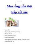 Mực ống dồn thịt hấp xốt me