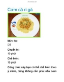 Cơm cà ri gà