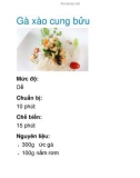 Gà xào cung bửu