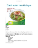 Canh sườn heo khổ qua