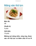 Măng xào thịt lợn