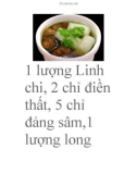 canh thit nạc linh chi.