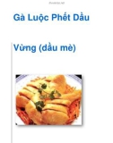 Gà Luộc Phết Dầu Vừng (dầu mè)