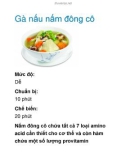 Gà nấu nấm đông cô