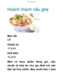 Hoành thánh nấu ghẹ