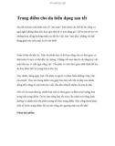 Trang điểm cho da biến dạng sau tết