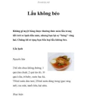 Lẩu không béo