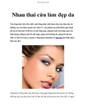 Nhau thai cừu làm đẹp da