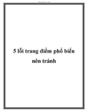 5 lỗi trang điểm phổ biến nên tránh