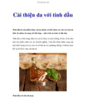 Cải thiện da với tinh dầu