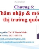 Bài giảng Marketing quốc tế: Chương 6 - TS. Lê Thanh Minh