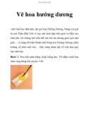 Vẽ hoa hướng dương