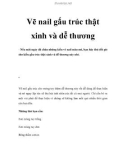 Vẽ nail gấu trúc thật xinh và dễ thương