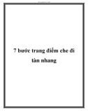 7 bước trang điểm che đi tàn nhang