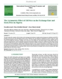 The asymmetric effect of oil price on the exchange rate and stock price in Nigeria