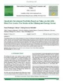 Quadratic investment portfolio based on value-at-risk with risk-free assets: For stocks of the mining and energy sector