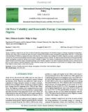 Oil price volatility and renewable energy consumption in Nigeria