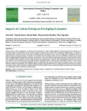 Impacts of carbon pricing on developing economies