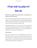 4 loại mặt nạ giúp trẻ hóa da